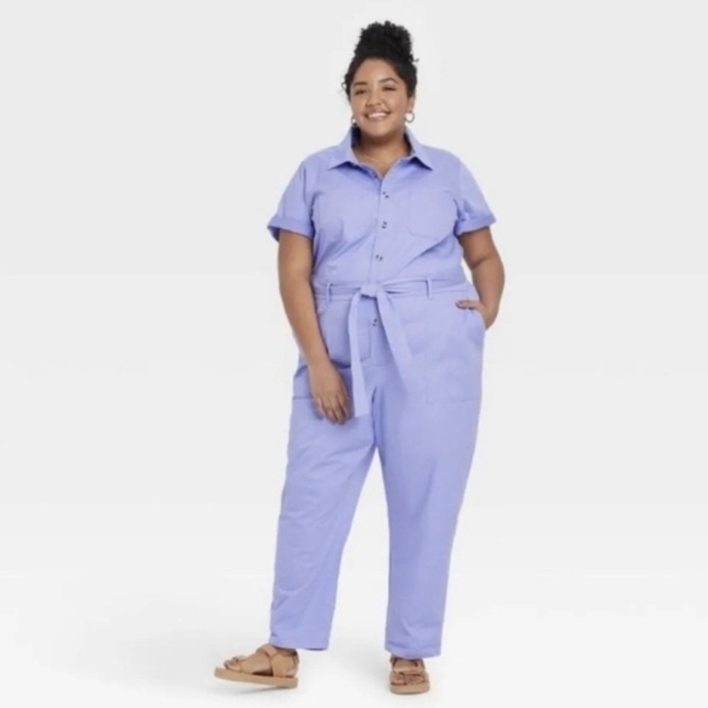 Purple Ava and Viv coveralls size 1x